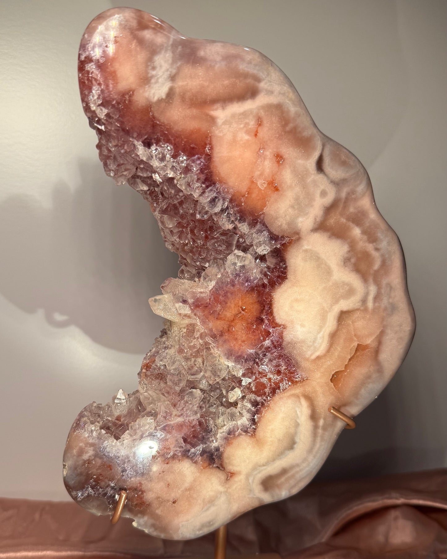 Red Amethyst with Pink Amethyst Inclusions
