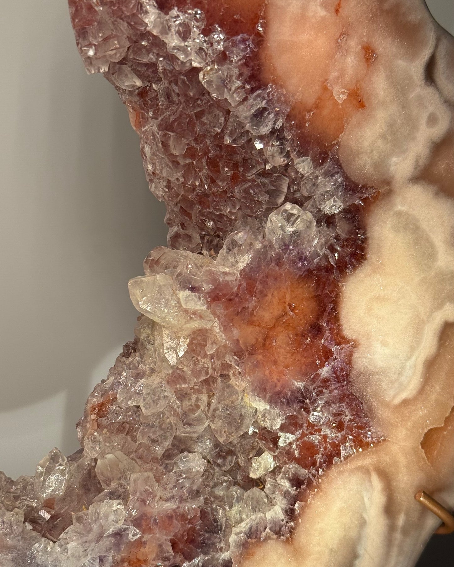 Red Amethyst with Pink Amethyst Inclusions
