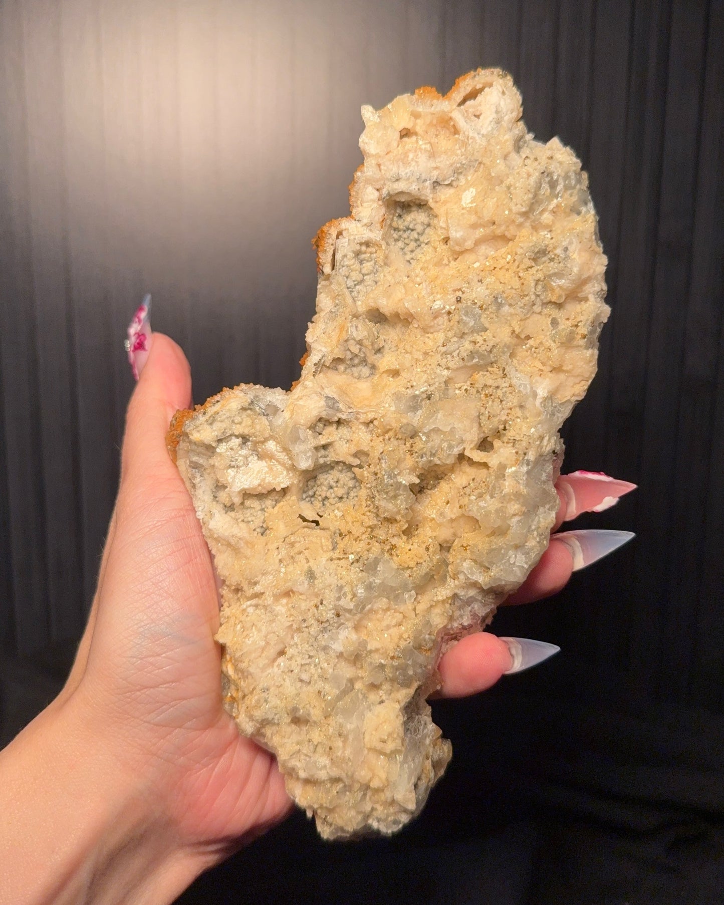 Calcite & Quartz Pseudomorph from Romania