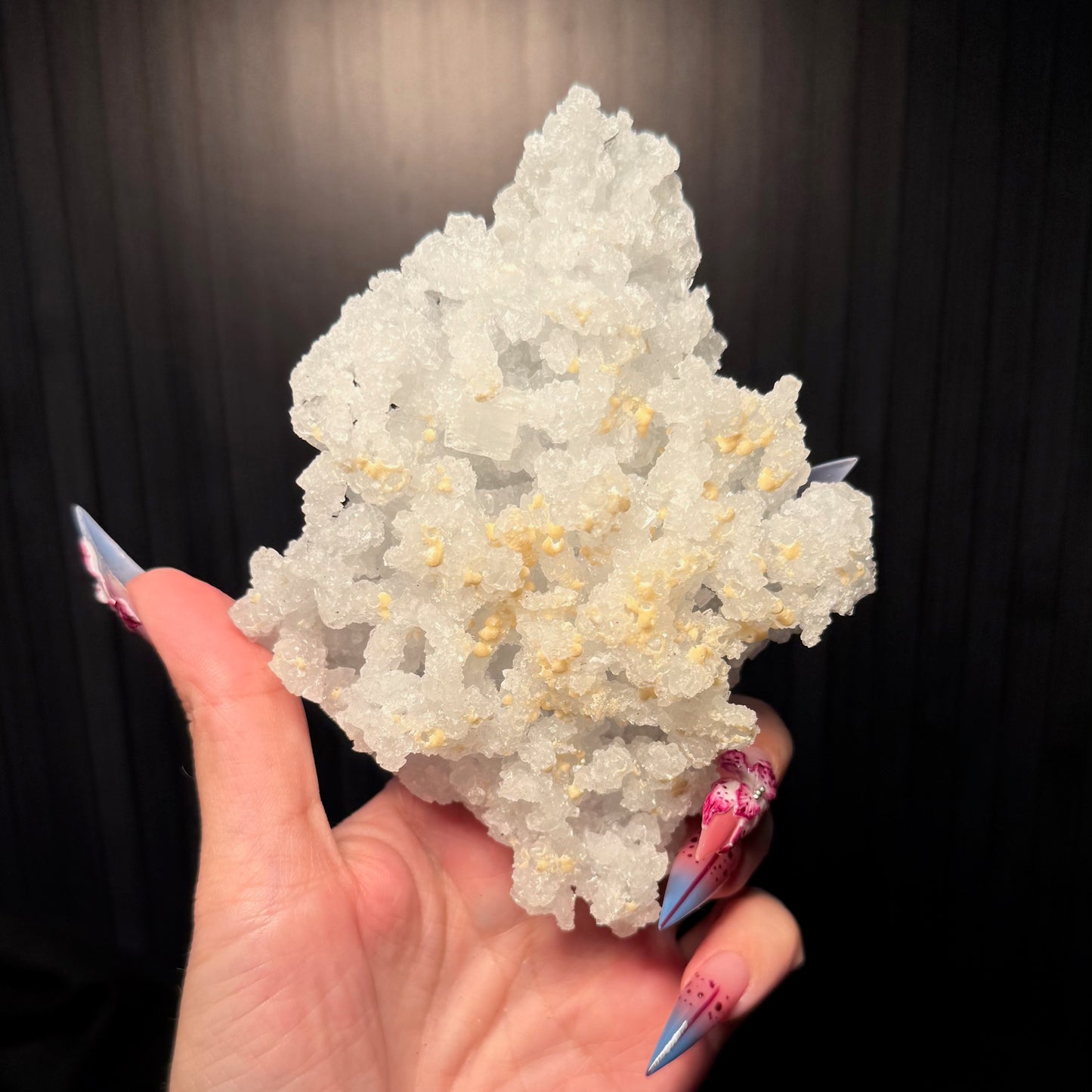 Prehnite Pseudomorph after Laumontite Crystals w/ Apophyllite