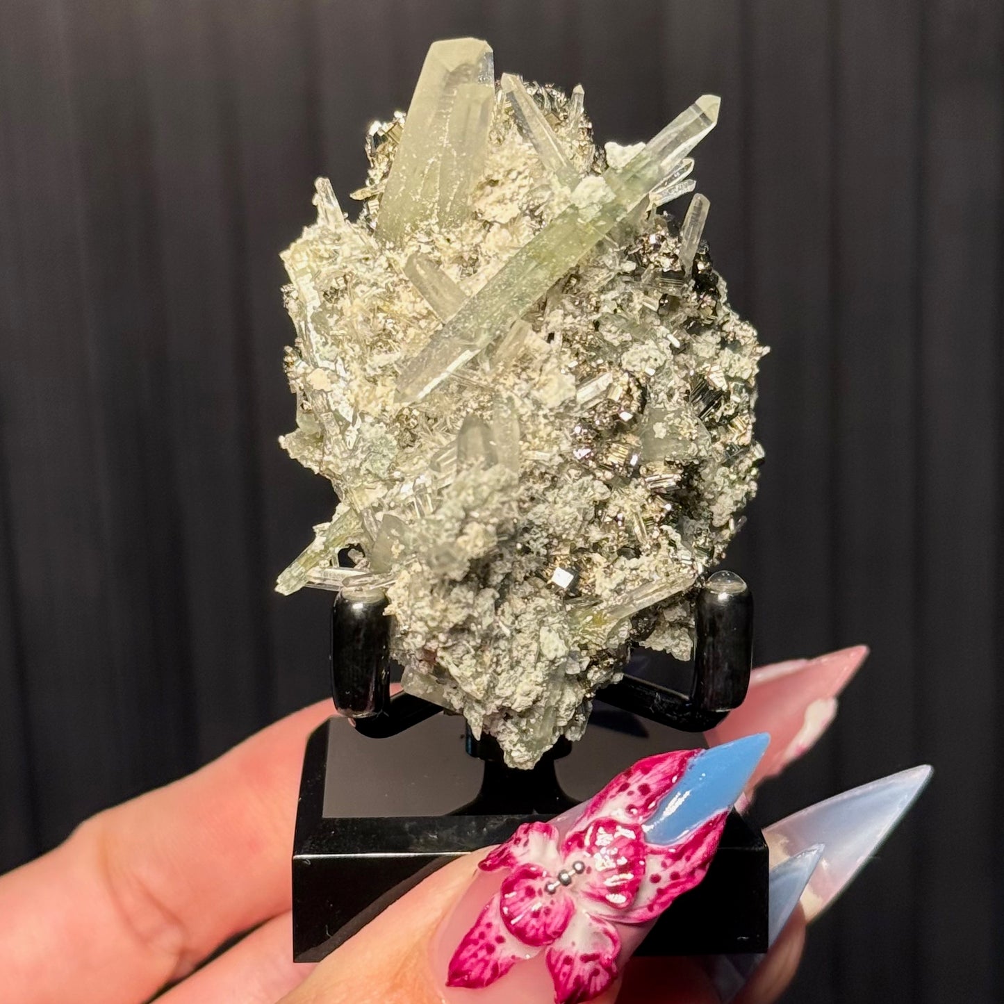Quartz & Pyrite w/ Chlorite Inclusions from Romania