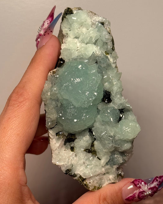 Prehnite, Epidote, & Quartz