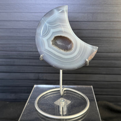 Agate & Quartz Moon